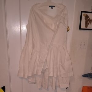 Banana Republic | White Ruffle Maxi Skirt